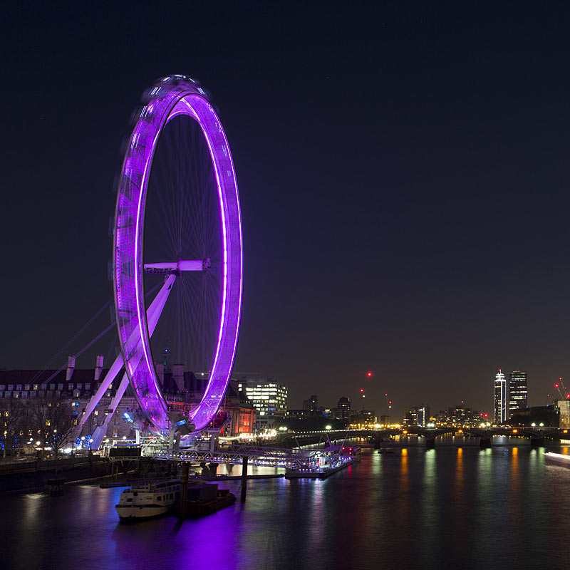 Aerial photography of London Eye