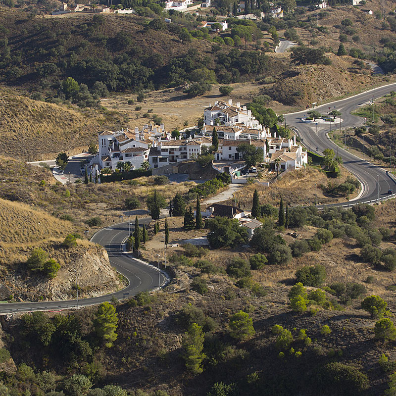 Aerial photography of luxury residential development