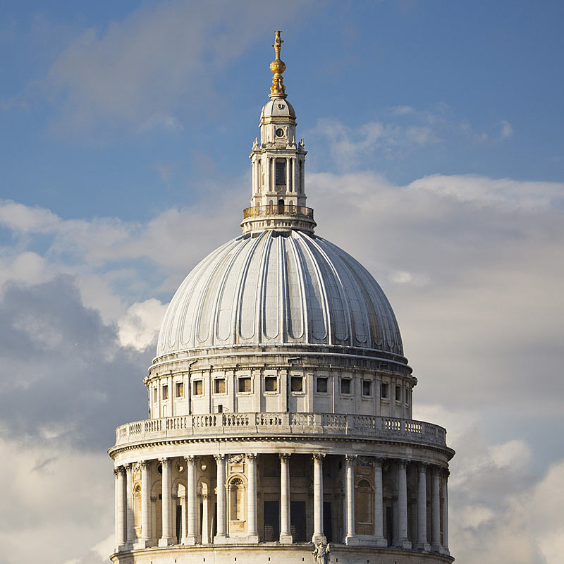 Aerial photography of St Paul's Cathedral, London